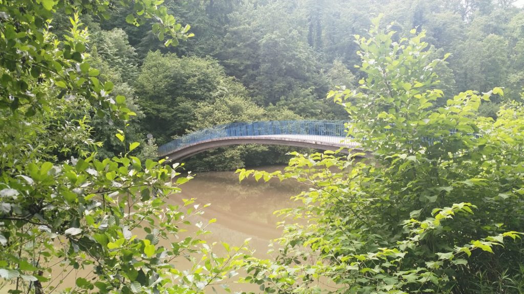 Mettersten-Steg (Blaue Brücke) bei Mühlacker